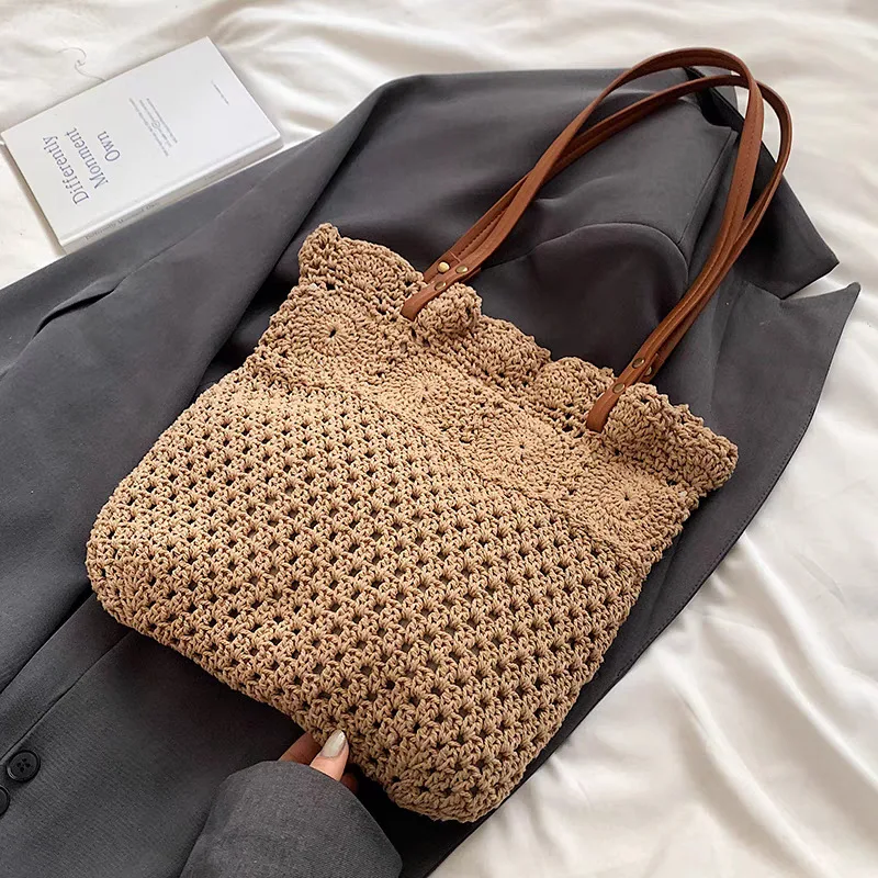 New Arrival Woven Bag,Summer Straw Bags,Lazy Style Women's Beach Bag,Satchel Single Shoulder Bag