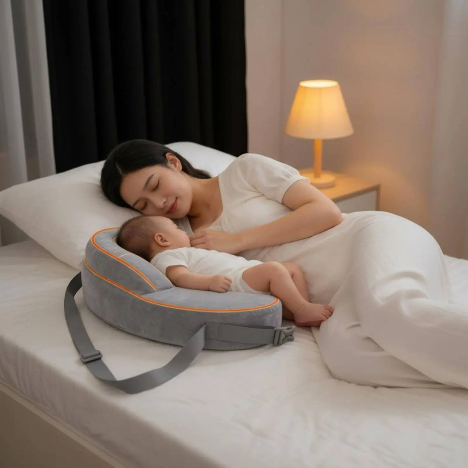 memory-foam-nursing-pillow-removable-cover-breastfeeding-pillow-baby-feeding-cushion-anti-spill-design-multiuse-for-new-parents