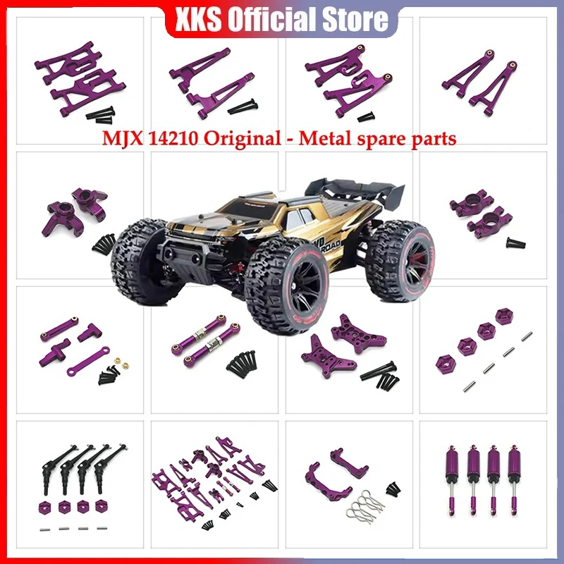 

For HYPER GO MJX 1/14 14209 14210 H14BM RC Car Upgrade Parts Accessories Metal Fittings Steering Assembly with Bearings