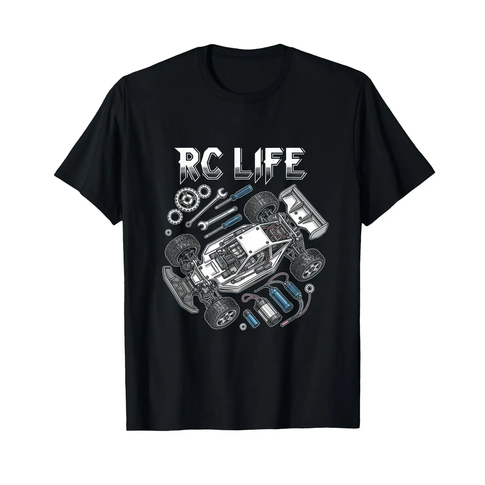 RC Life Hobby Racing Remote Control Enthusiast T Shirt vintage Washed Soft Casual Breathable Top For Everyday Wear homme
