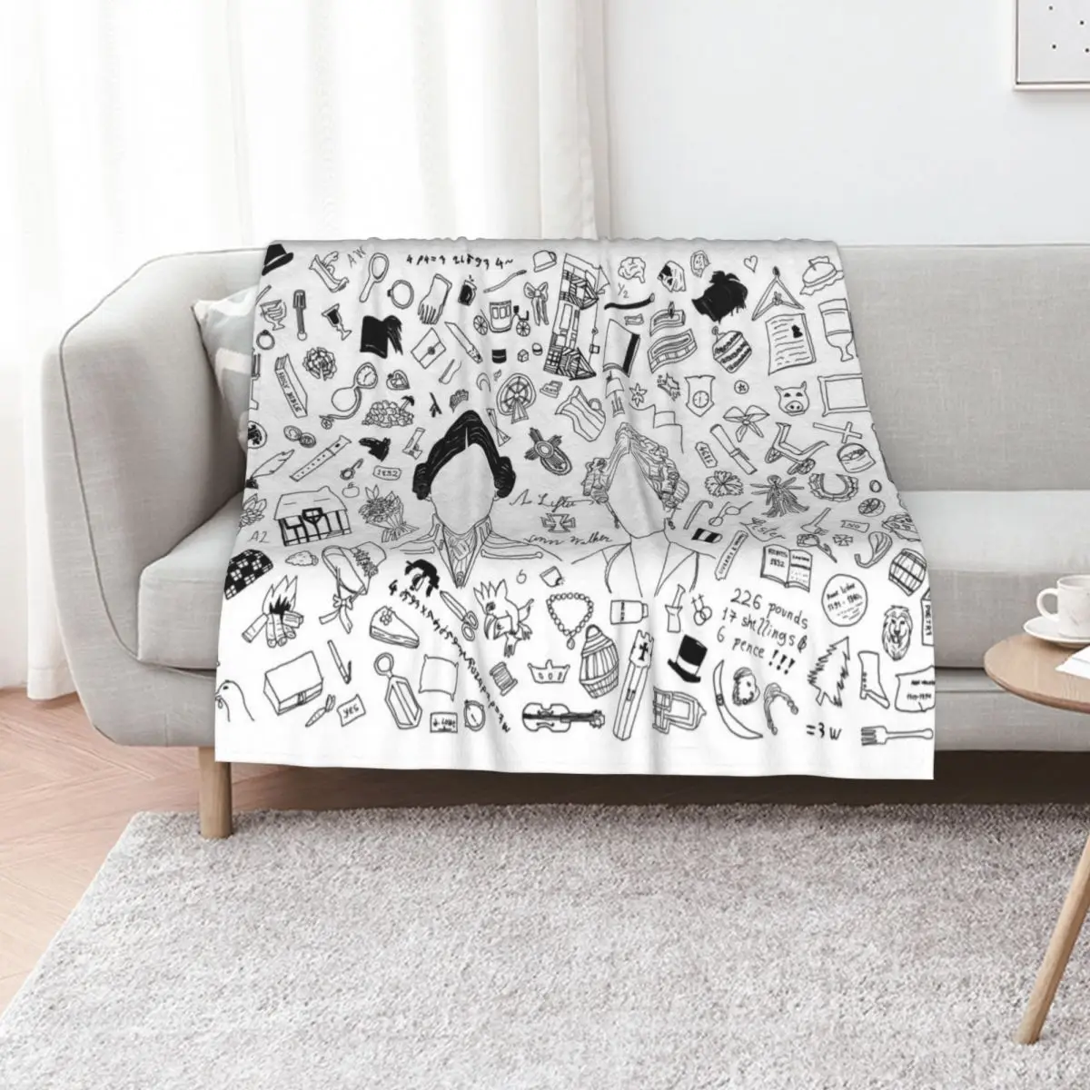 Gentleman Jack Universe t-shirt Throw Blanket Kid'S Multi-Purpose Beach Fashion Sofas Softest Retros Blankets