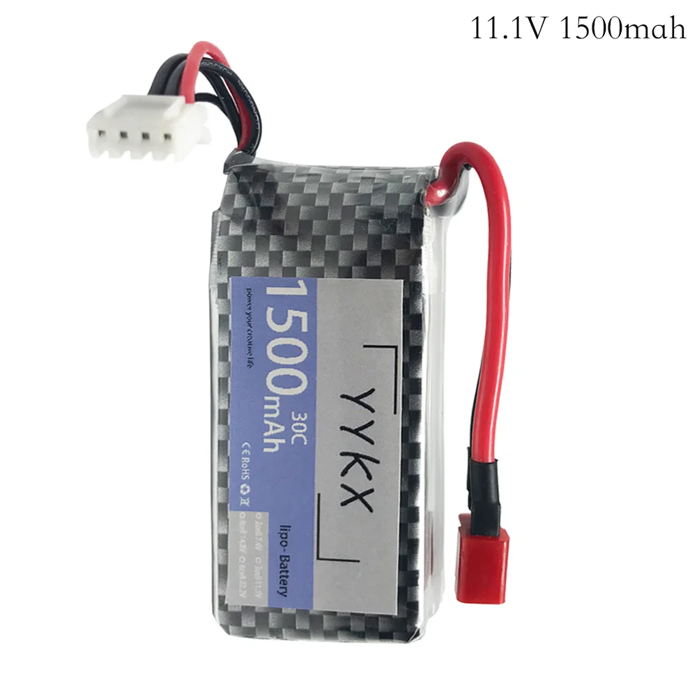 11.1 v 1500mAh 30C Ad Alta Potenza LiPo Batteria T/XT60/Spina 11.1 v 1500mah Lipo Ricaricabile batteria Per RC Auto Aereo Elicottero