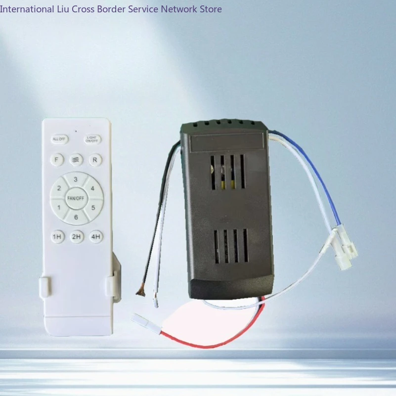 DC Ceiling Fan Light Remote Control Kit 6 Speed Universal Wide Voltage 90-265V Intelligent Frequency Converter