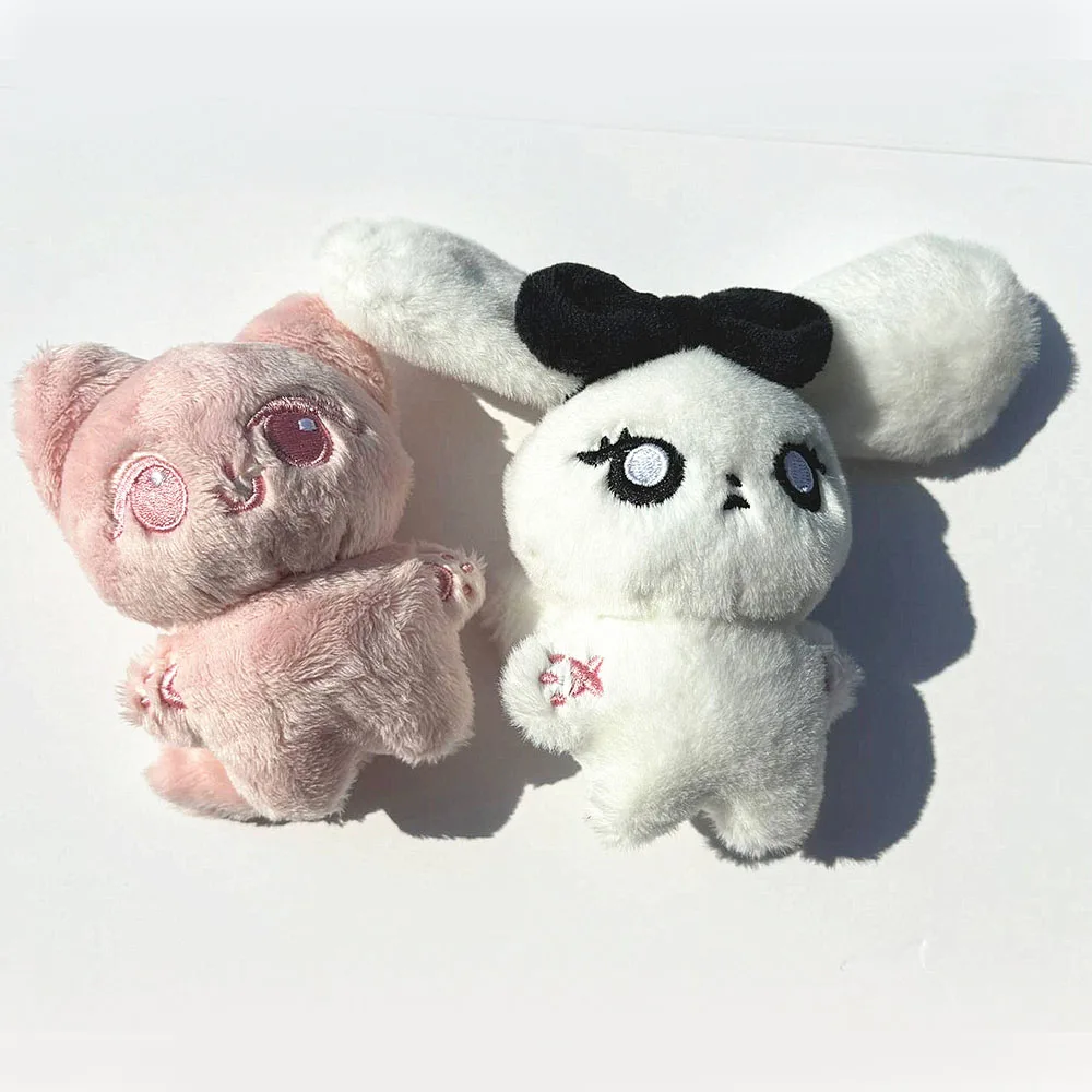 10CM KPOP Ningning Giselle Cartoon Plush Doll Keychains Kawaii Animals Stuffed Toys Keyring Backpack Car Key Pendant Fans Gifts