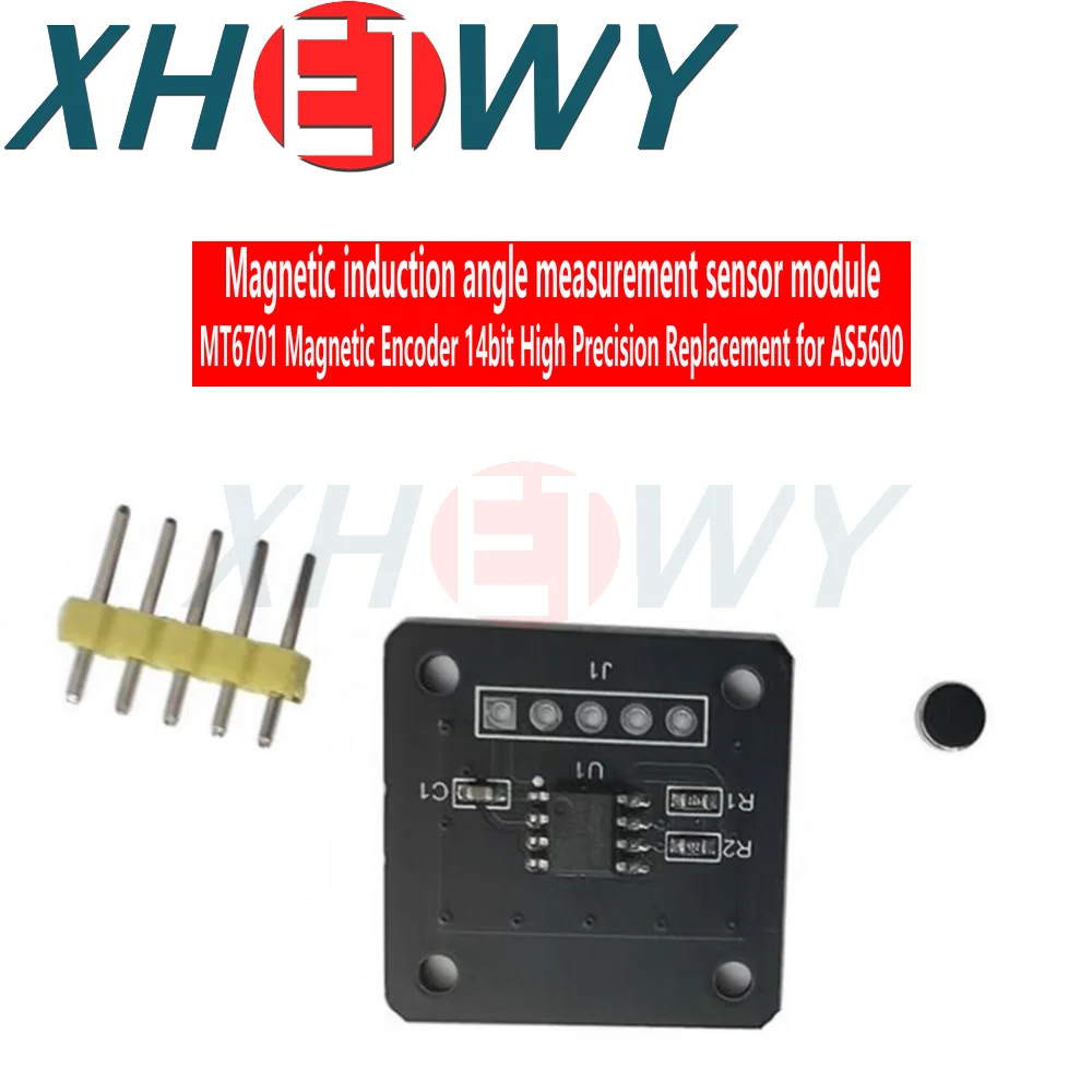 MT6701 magnetic encoder magnetic induction angle measurement sensor module 14bit high precision instead of AS5600