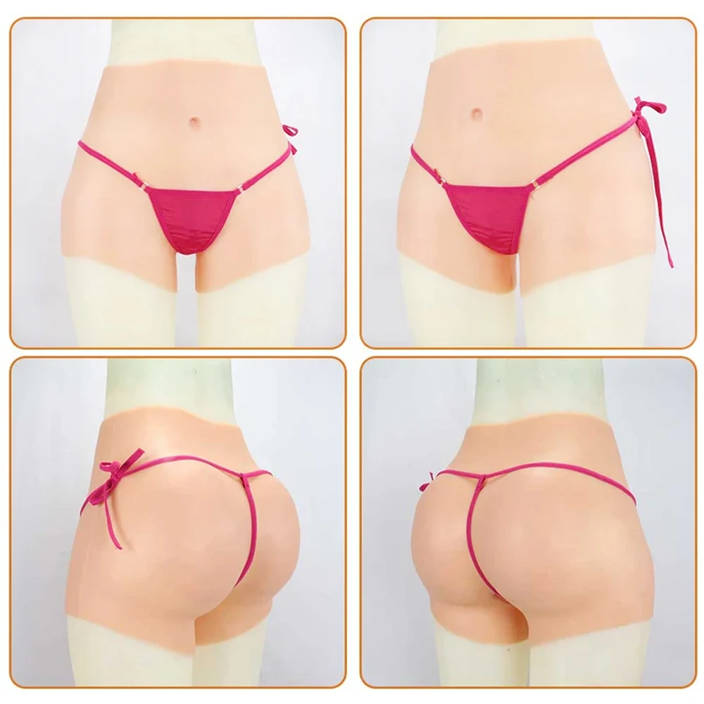 Male To Female Fake Vagina Panties Realistic Silicone Pussy Pants False Buttocks Enhancer Crossdresser Transgender Underwear