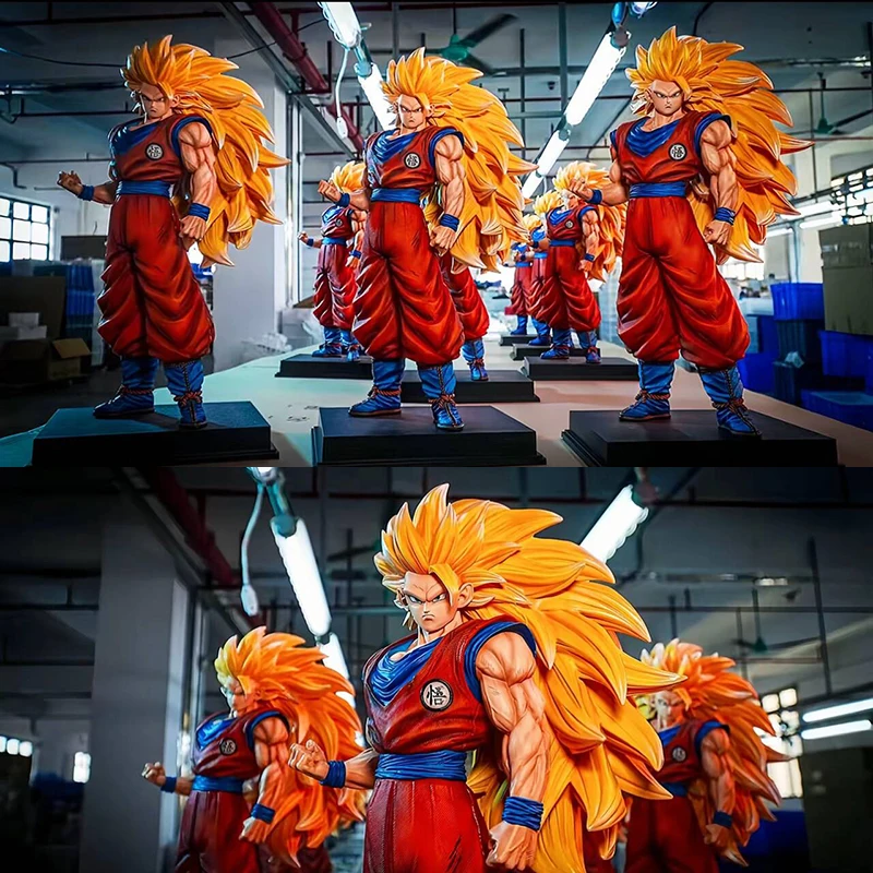 

54cm JT Studio Dragon Ball Anime Figures 1/4 SSJ3 Son Goku Figure Super Saiyan 3 Goku PVC Statue Collection Model Toys Xmas Gift
