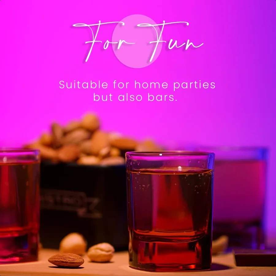 Ensemble de verres à Shot colorés de 6 verres à Shot à Base lourde de 1.75 oz, verres à Shot colorés, tasses en Tequila en vrac, petit verre à Shot