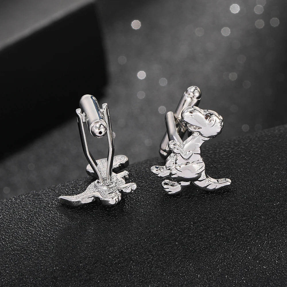 Animal Collection Drache Elefant Kuh Dinosaurier Eisbär Koala Manschettenknöpfe für Männer Hemd Anzug Schmuck Zubehör – Detail 10