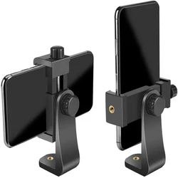 Tripod Mount Universal 360 Degree Mobile Phone Clip Compatible With 1/4 Screw Cellphone Holder Desk Tripod Adapter For All Phone