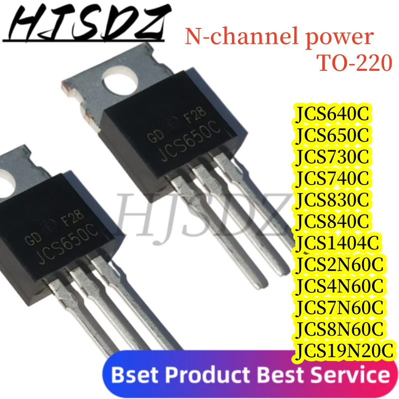 10 قطعة JCS640C/650C/730C/740C JCS830C/840C JCS1404C JCS2N60C/4N60C/7N60C/8N60C JCS19N20C الترانزستورات MOSFET دي ألتو Rendimiento