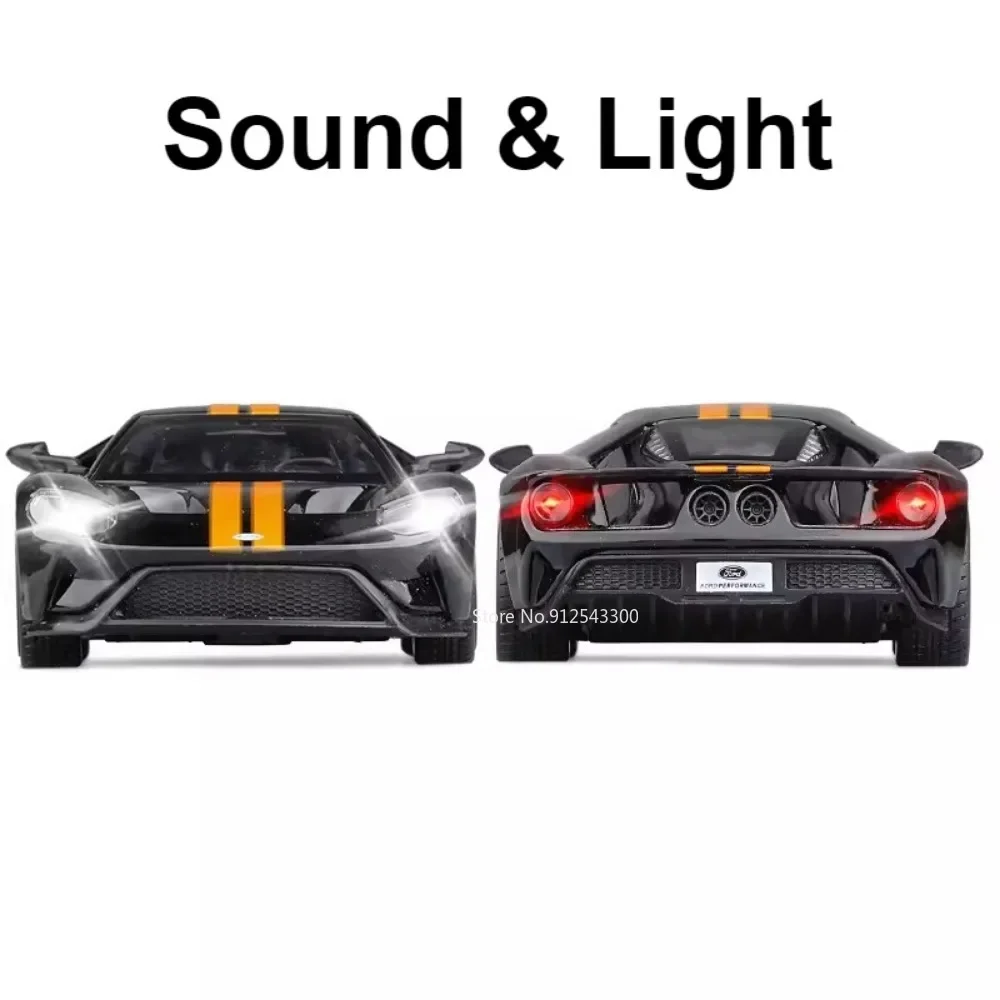 CCA 1/32 Ford GT 2017 Supercar Car Model Toy Alloy Diecast Vehicles Simulation Hobbies Collectible Cars Toys Kids Birthday Gifts