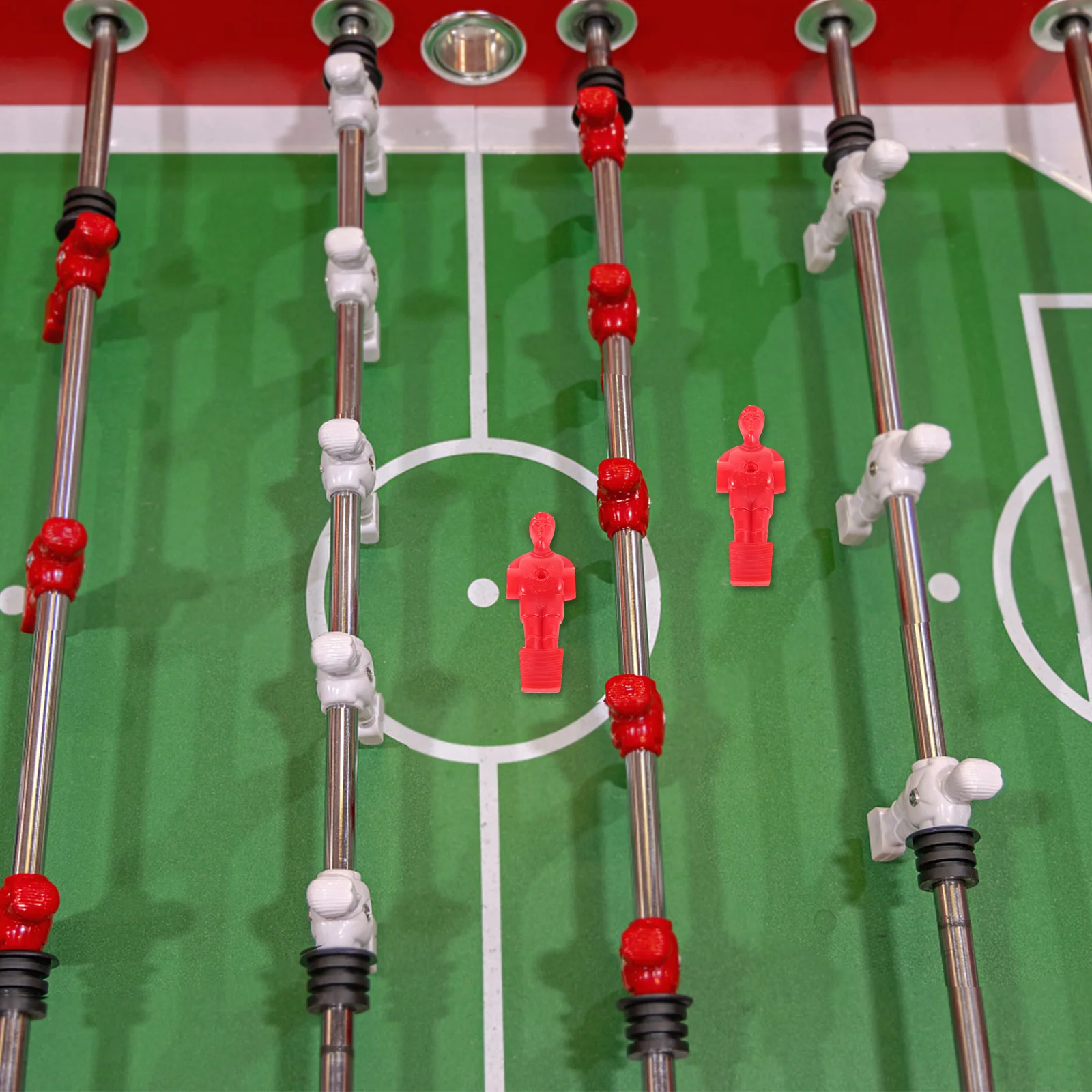 

4Pcs Foosball Table Accessories Replacement Soccer Player Figures Realistic Stable Mount Table Football Parts Foosball Figures