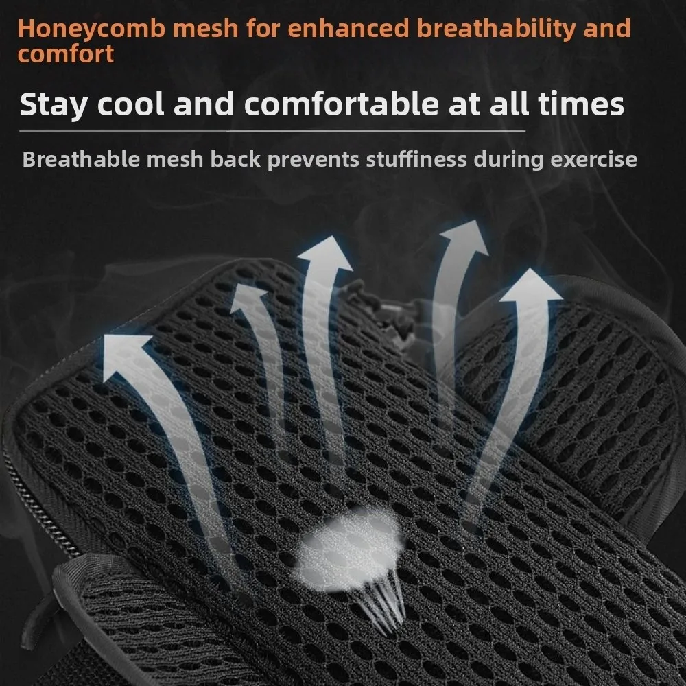 

Mesh Breathable Arm Phone Bag Double Layers Elastic Adjustable Running Phone Bag Protective Fall Prevention Sports Arm Bag