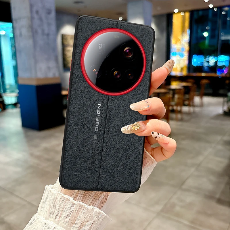 

Чехол для Xiaomi 15 14 13 Ultra, деловой чехол из искусственной кожи + мягкий край из ТПУ, ультратонкий чехол для Xiaomi 15 Ultra