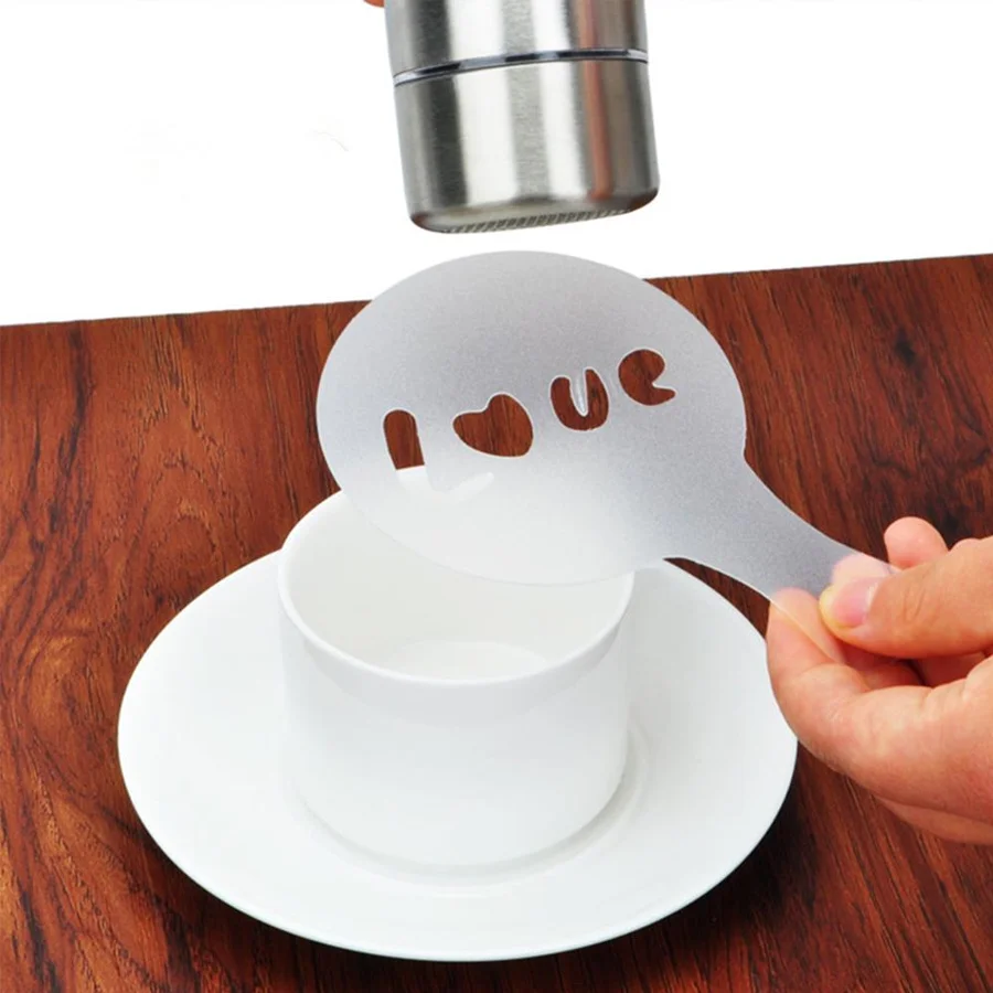 16 Piezas de Plantillas para A - Coffee Stencil Art reseña y precio