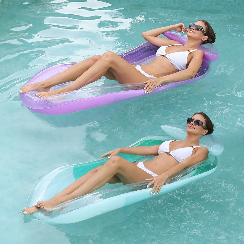 Inflatable Pool Lounger Float for Adults,Inflatable Swimming Floating Bed Hammock for Pool with Soft Mesh Center,Pool Float Hamm