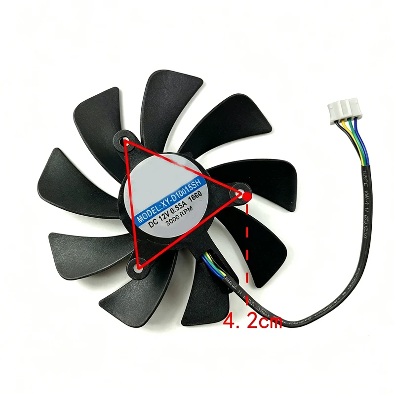 93MM GPU Cooling Fan XY-D10015SH DC12V 4Pin PWM Compatible With MSI GTX1660 1660Ti RTX2060 2060S RTX2070 AERO ITX