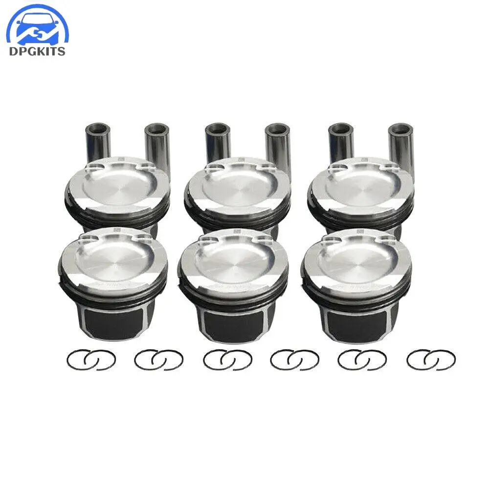 DPGKITS 6PCS Engine Pistons Rings Φ84mm For BMW E82 E90 E60 135i 335i 535i 740i N54B30 3.0L L6 Turbocharged Car Accessories