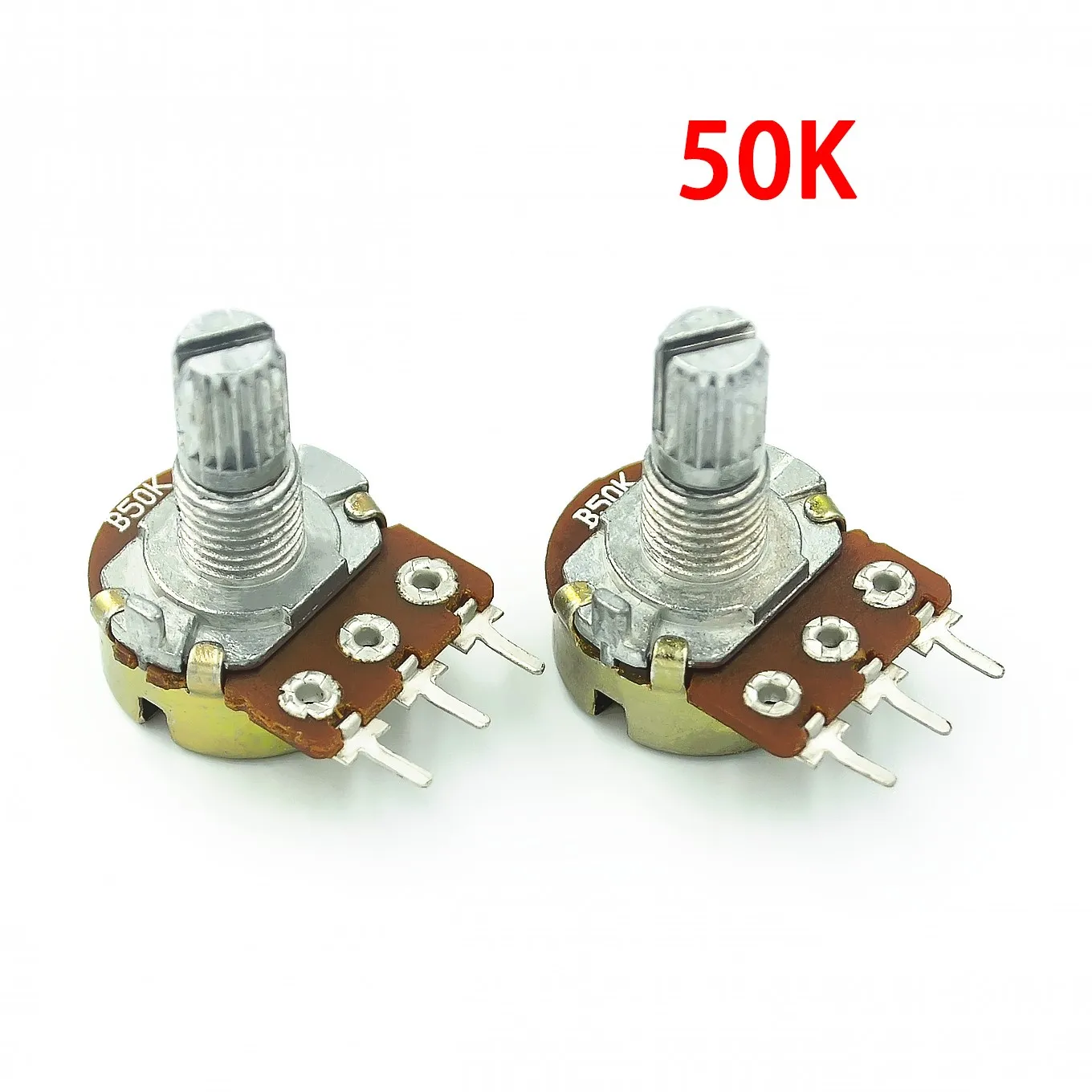 5 Buah Potensiometer Linier WH148 Poros 15Mm dengan Mur dan Mesin Cuci 3pin WH148 B1K B2K B5K B10K B20K B50K B100K B250K B500K B1M