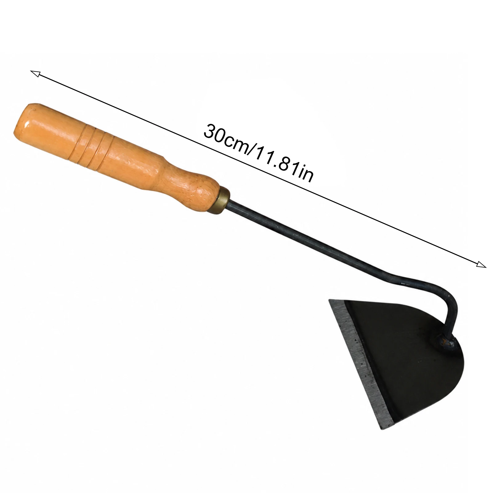 High-Carbon Steel Garden Hoe for Home Gardening Retirees Portable Weeding Tool Digging Planting Hand Tool Durable Rustproof