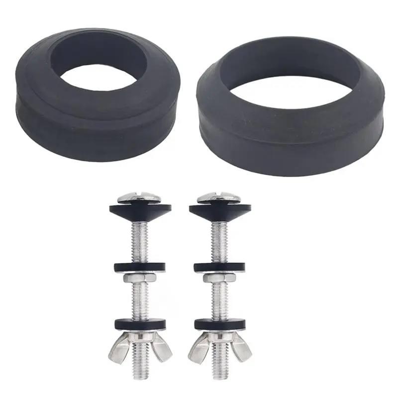 N96R Toilet Tank Bowl Gasket Hardware Kit- Fits 2-Inch And 3-Inch Flush Valve Openings, Works Most 2-Piece Tanks