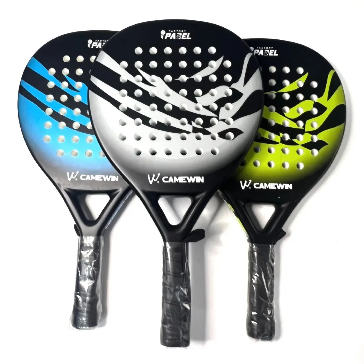 padel Tennis Racket Carbon Fiber Rough Surface High Balance with EVA SOFT Memory Padel Paddle Padel Tennis Racket