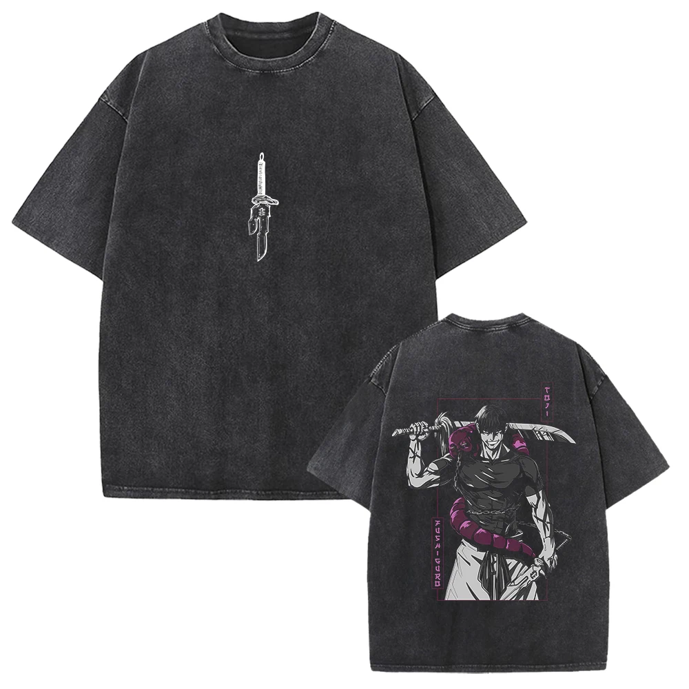 Футболка с рисунком манги дзюдзюцу кайсен Fushiguro Toji, потертая футболка большого размера для мужчин, одежда унисекс, хлопковые футболки с короткими рукавами Футболка с рисунком манги дзюдзюцу кайсен Fushiguro Toji, потертая футболка большого размера для мужчин, одежда унисекс, хлопковые футболки с короткими рукавами