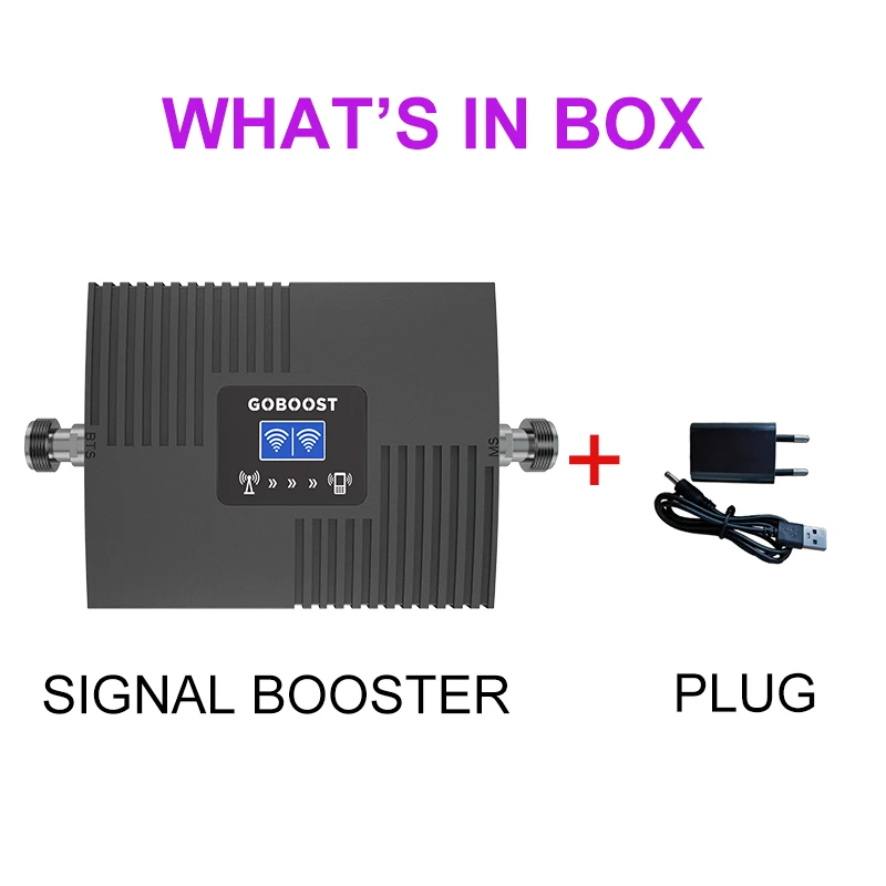 Imagem -06 - Goboost-repetidor de Sinal de Banda Dupla Amplificador Celular Booster b3 2g 3g Gsm 900 1800 2100 Cdma 850 Lte 4g 1700 1900 Mhz b3 b3