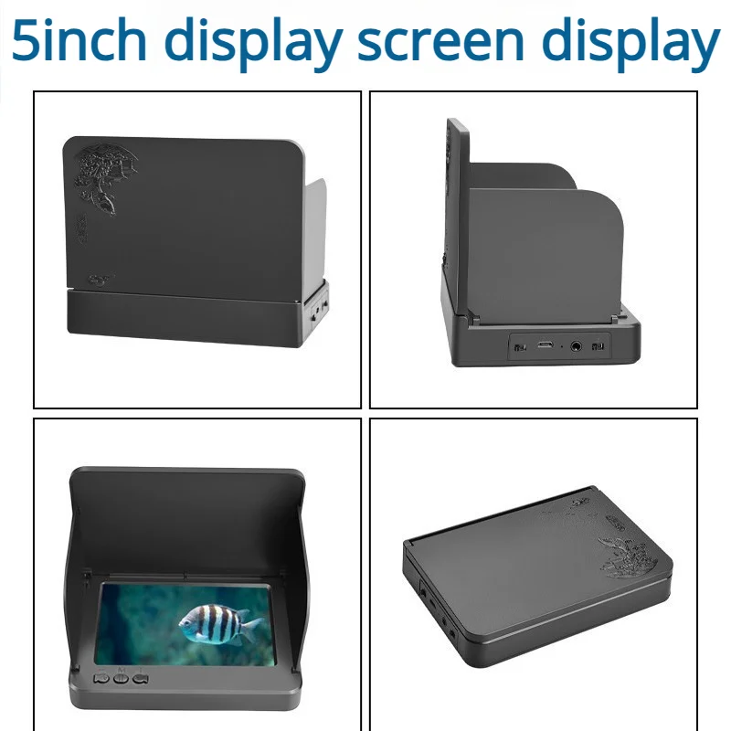 Portable Fish Detection Monitor 5-Inch Ultra-High-Definition Screen Available In Russian And English Versions To Choose From