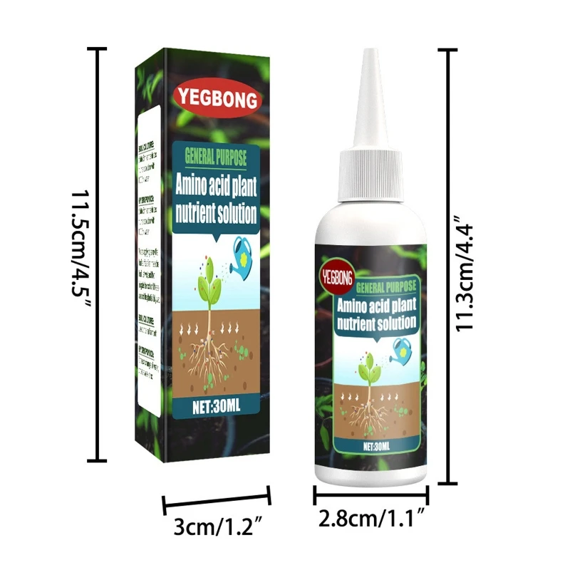 30ml Plant Nutrient Solution Amino Acid Plant Seed Growth Supplement Solution Dropshipping