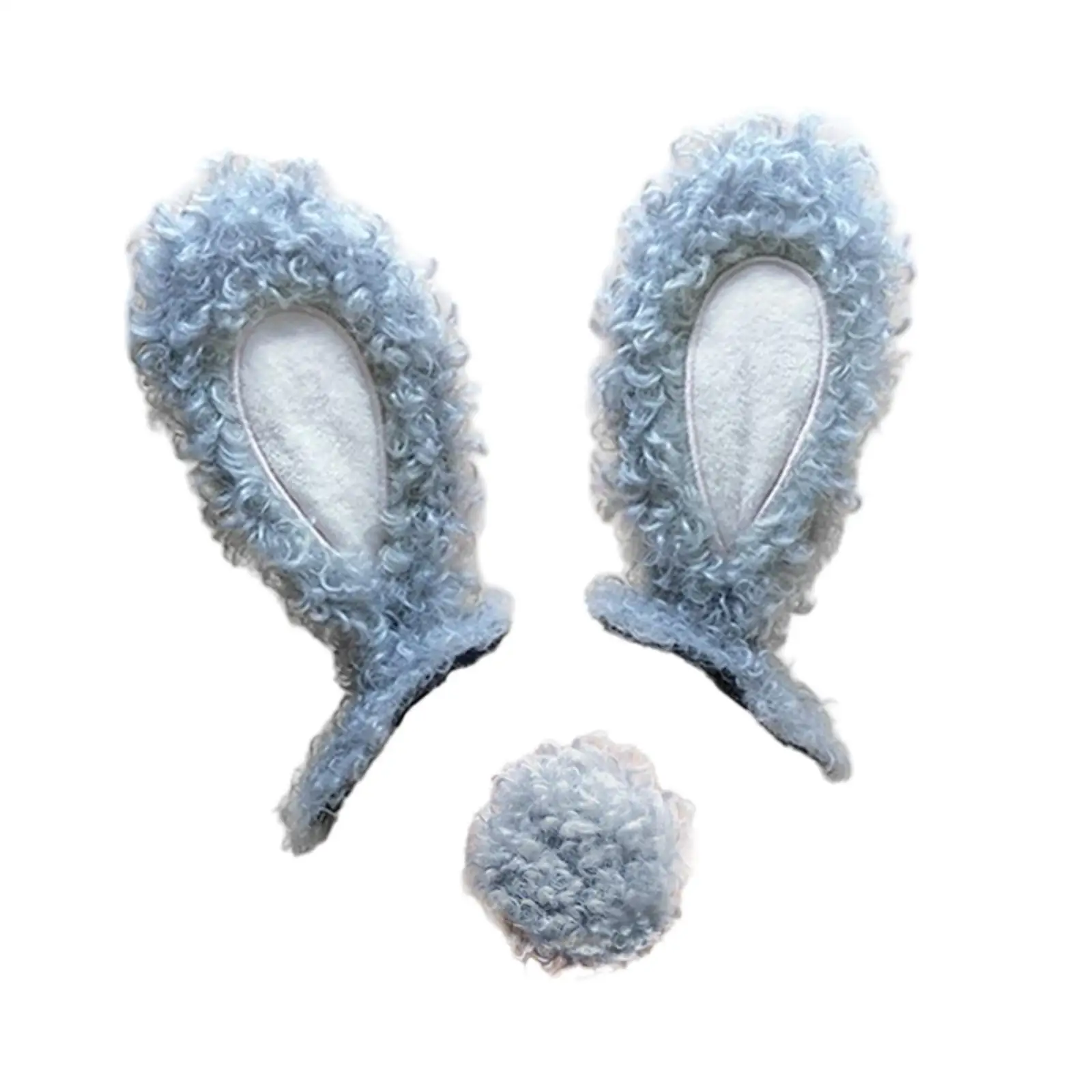 Helmet Plush Bunny Ears Decoration for Racing Helmet Bike Helmet Sports Helmet Easter Cosplay Accessory