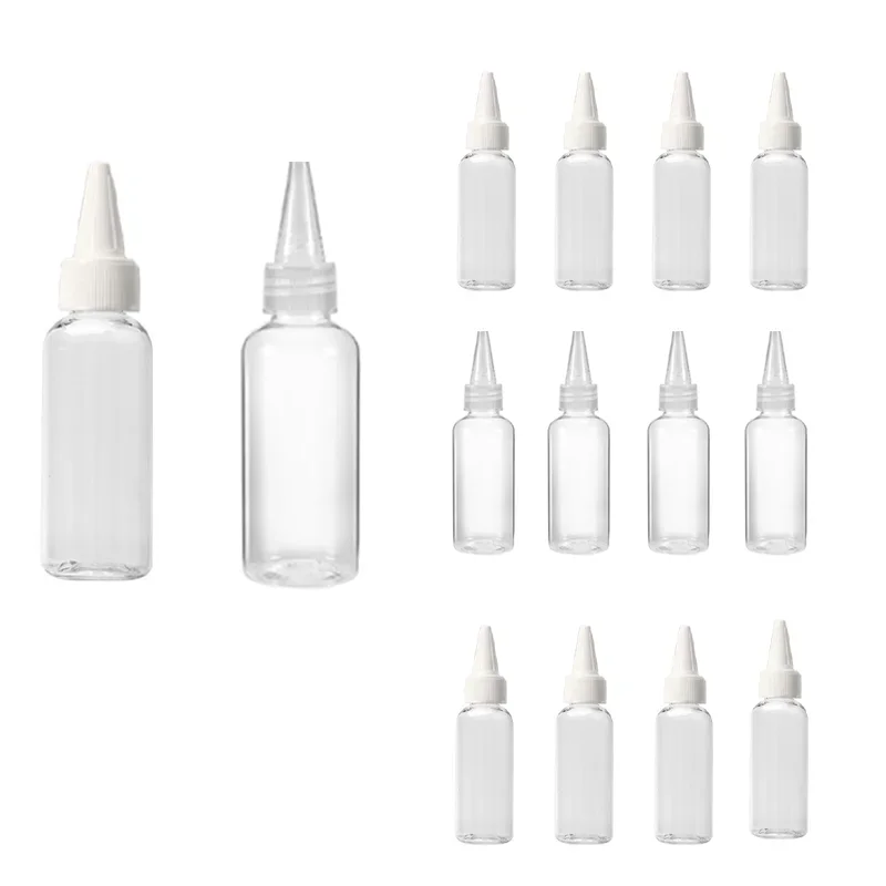 

100Pcs 10ml-100ml Plastic Squeeze Dropper Bottle with Screw Cap Transparent Eyes Liquid Ink Oil Dropper Bottles Paint Pigment