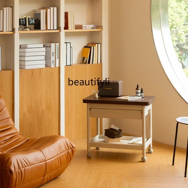 

Mobile coffee table foldable desktop home multi-function trolley coffee table sofa side few small apartment