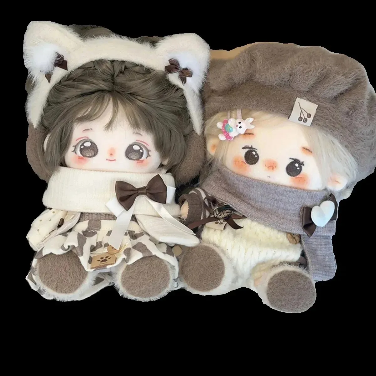 Warm Winter Notebook Costume Suit For 20cm No Attributes Plush Doll Kawaii Boy Girl Dress Up Clothes Outfits Cosplay Gift