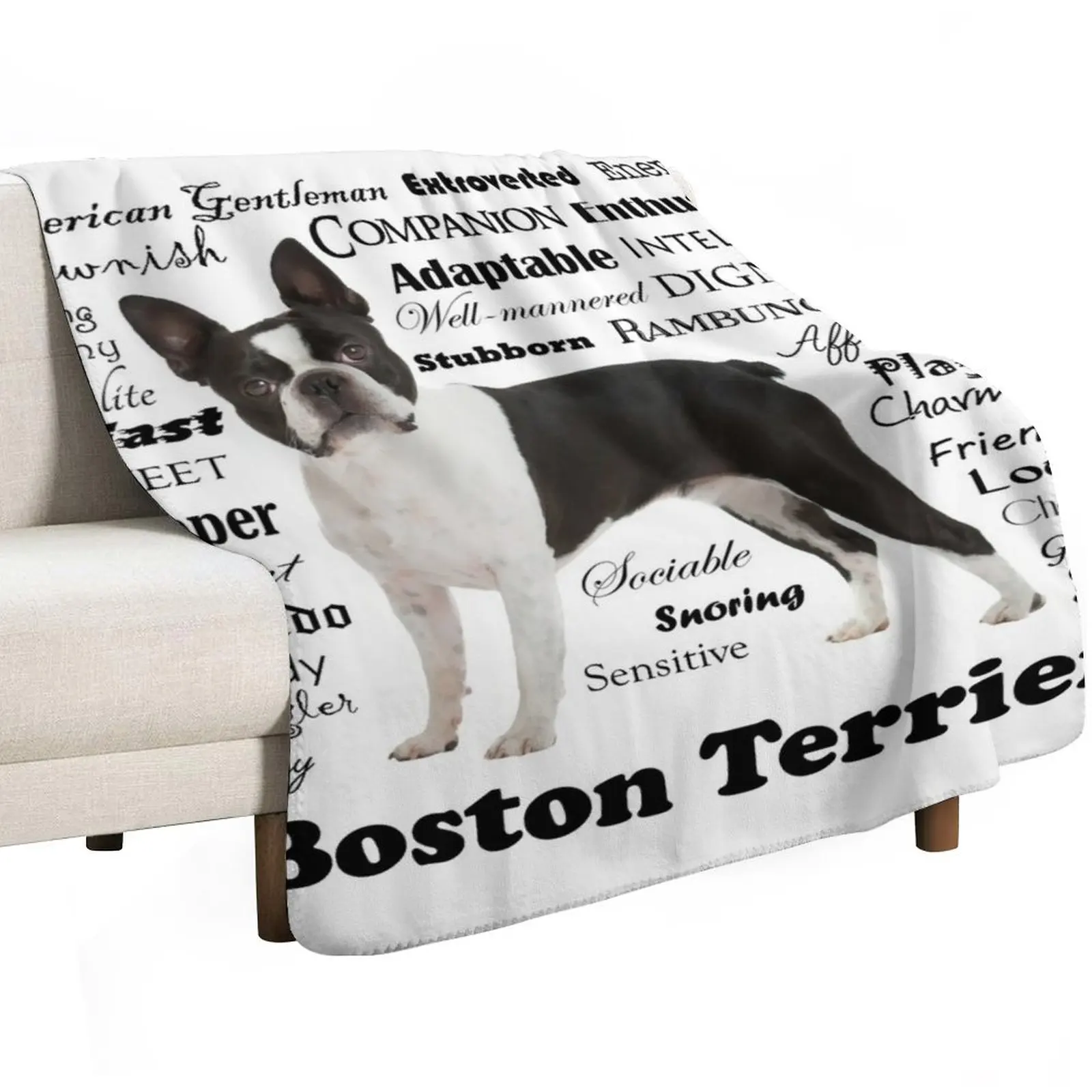 Boston Terrier Traits Throw Blanket Weighted For Sofa Thin Hair Picnic heavy to sleep Giant Sofa Blankets