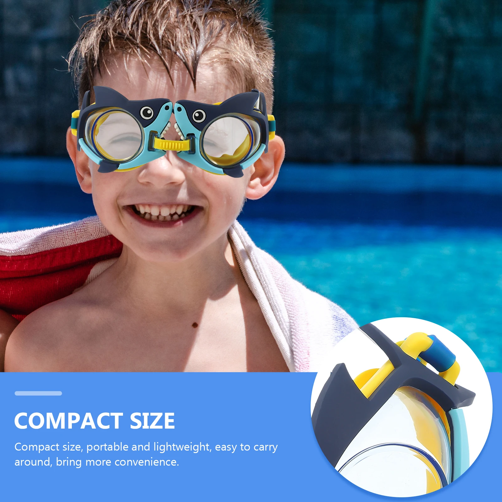 

Kids Swim Goggles Cartoon Swimming Glasses for Children 6 14 Years Lightweight Anti Fog Bathing Pool Accessories Toddler