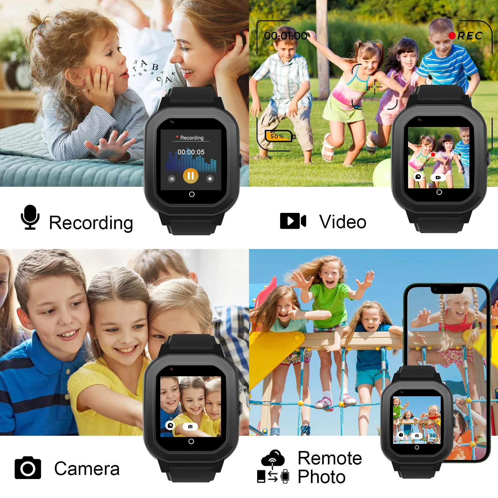 KT20 الاطفال ساعة ذكية الفتيات الهاتف ساعة انفصال غلاف الطفل 4g واي فاي لتحديد المواقع sos الهاتف المقتفي المراهقين السلامة الحرس كاميرا على مدار الساعة