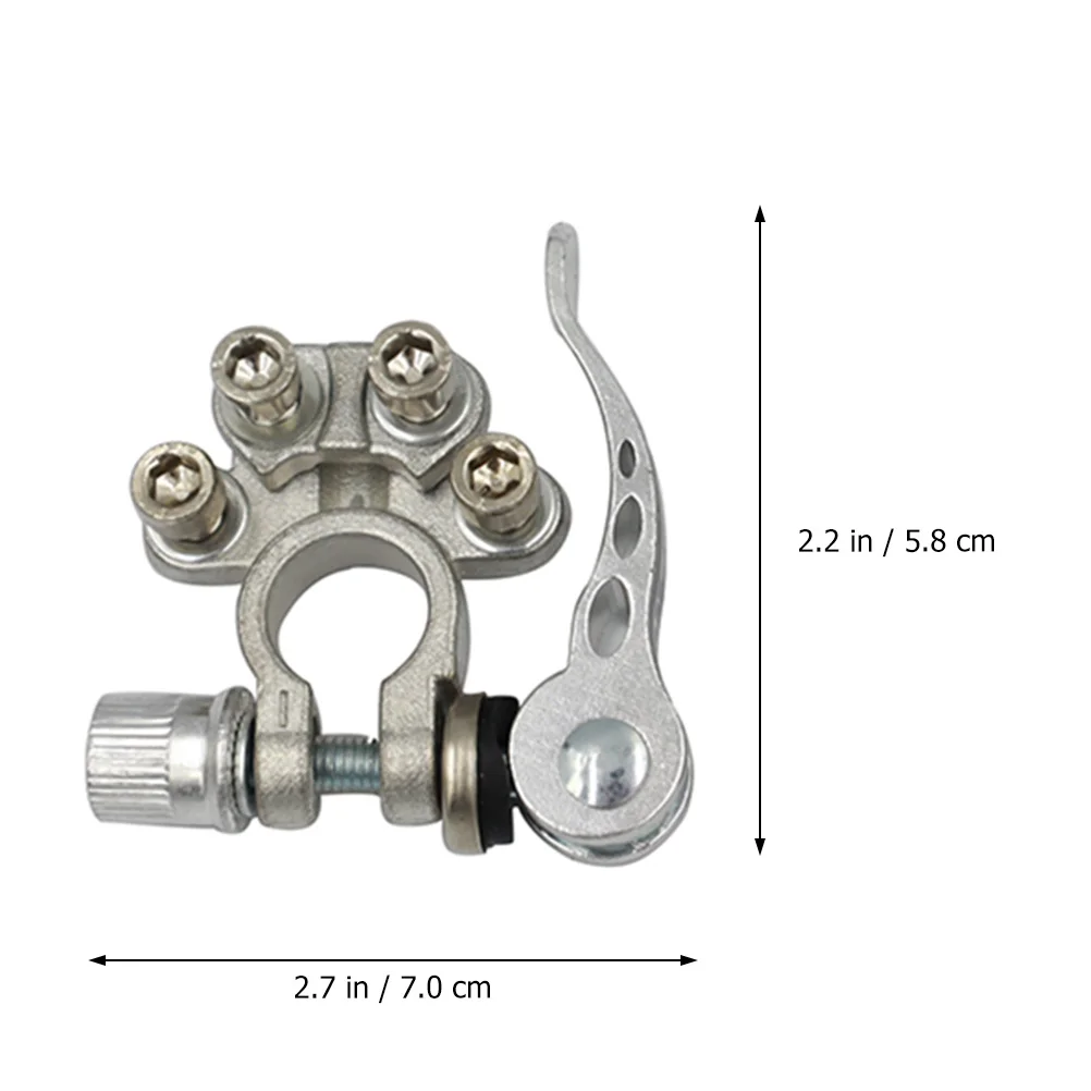 

2pcs 1 Pair Quick Release Copper Car Terminal Clip Durable Conductive Tool-Free Auto Connector For Truck Vehicle