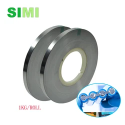 Striscia di nichel 1KG/rotolo 0.1/0.12/0.15mm striscia di acciaio nichelato per nastro di saldatura pacco batteria al litio 18650 0.2*6mm cinghia di nichel