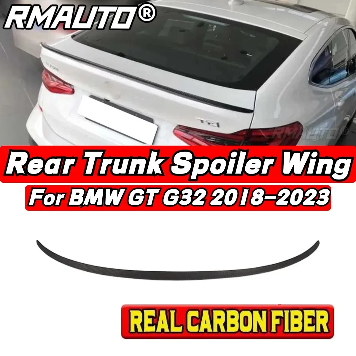 

Автомобильный задний спойлер для багажника BMW G32, комплект для кузова, задний спойлер для BMW 6 серии GT G32 2018 2019 2020 2021 2022, комплект для кузова