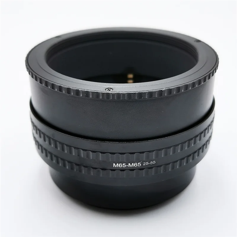 【Venta caliente】para lente de cámara Compatible 25-55 M65 a M65 montaje Macro tubo de extensión adaptador de anillo helicoidal de enfoque 25Mm-55Mm