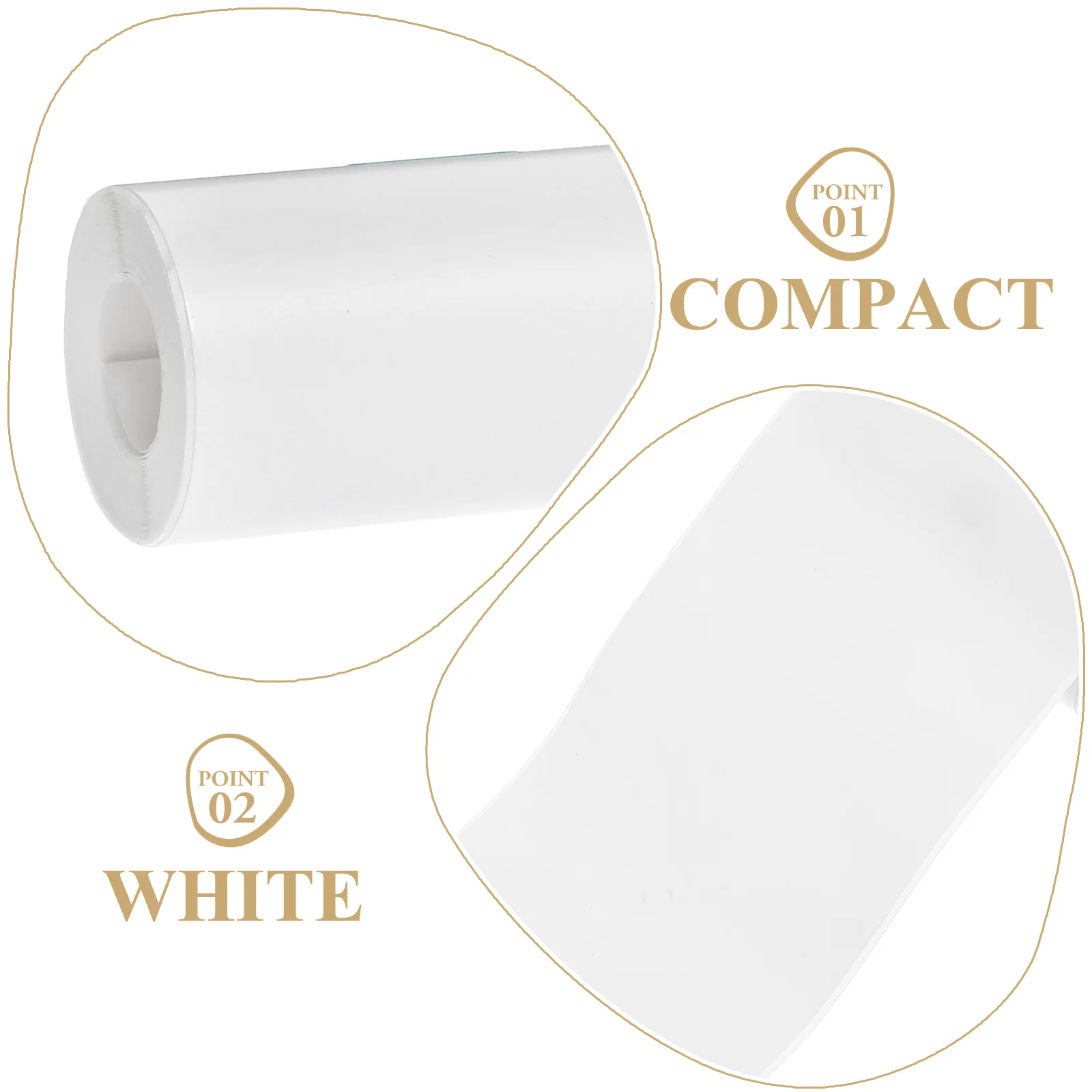 10 Rolls Instant Printer Paper Self Adhesive Thermal Mini Printer Sticker Rolls Smooth Surface Wide Compatibility Photo Text