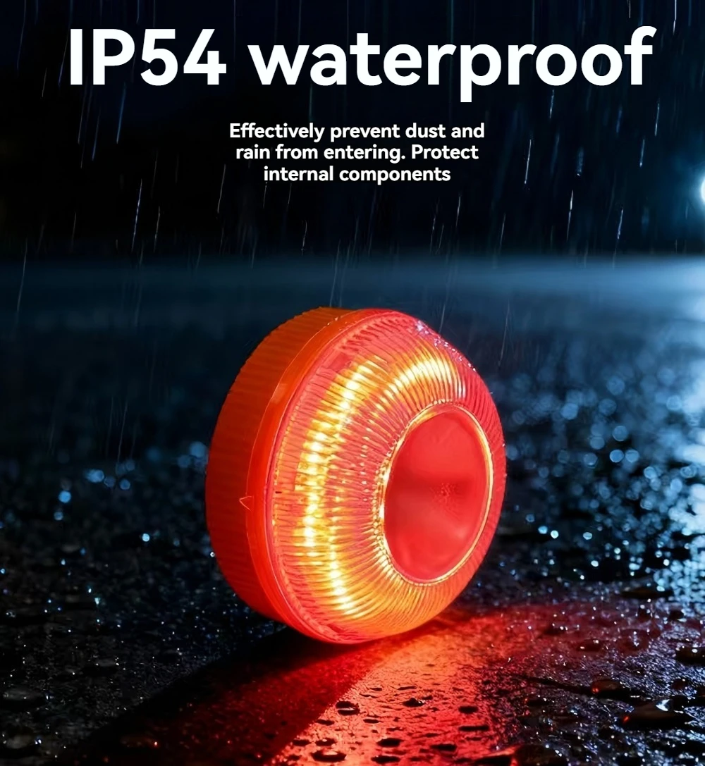 

Car Emergency Light Signal V16 Help Flashing Beacon Light Magnetic Induction Strobe Flashing Warning Light