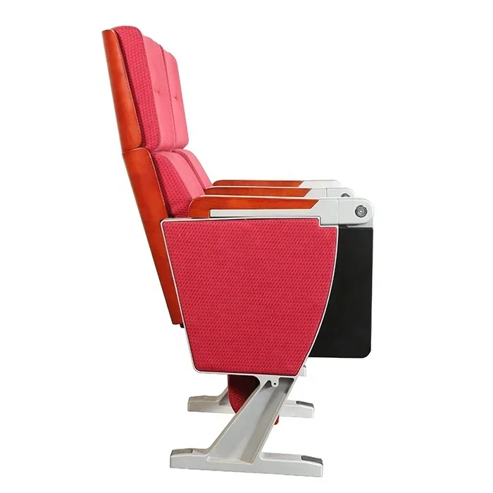 Luxury Cinema Lecture Hall Fabric Auditorium Church Chairs With Writing Pad Theater Seat