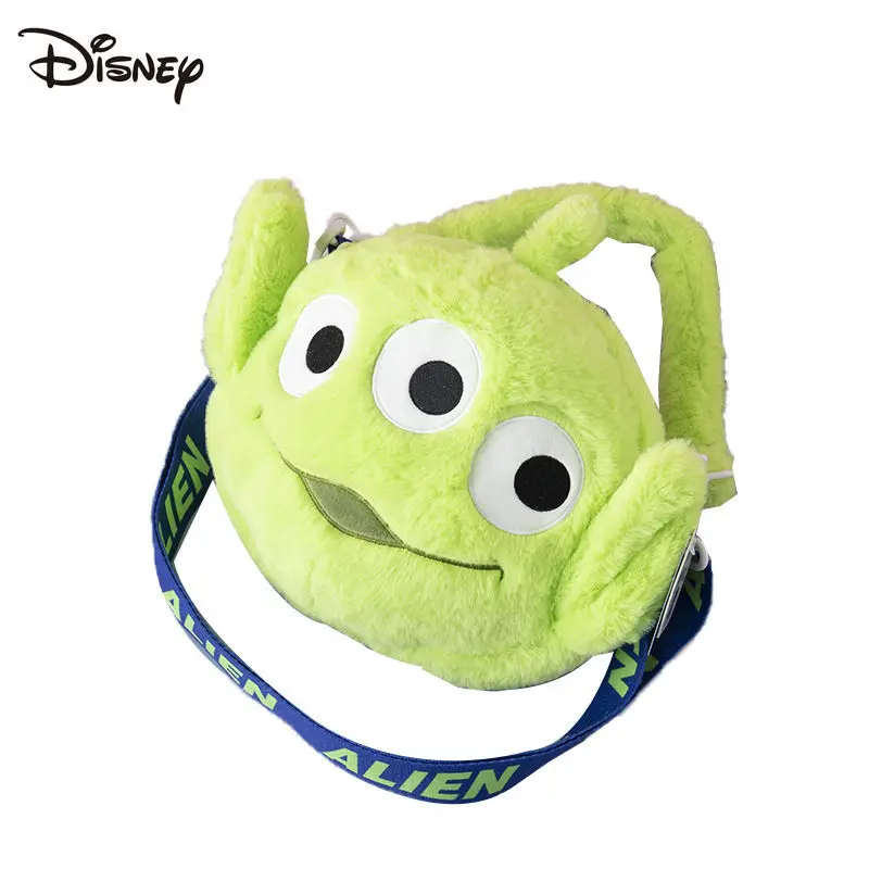 Disney Genuine Fashion Creative Cartoon Toy Story Alien Buzz Lightyear Plush Doll Handheld Crossbody Bag Girls Birthday Gift