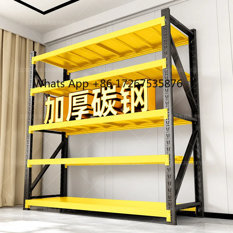

Multilayer Shelf Storage Rack Heavy Duty for Warehouse Supermarket Balcony Flower Room Basement