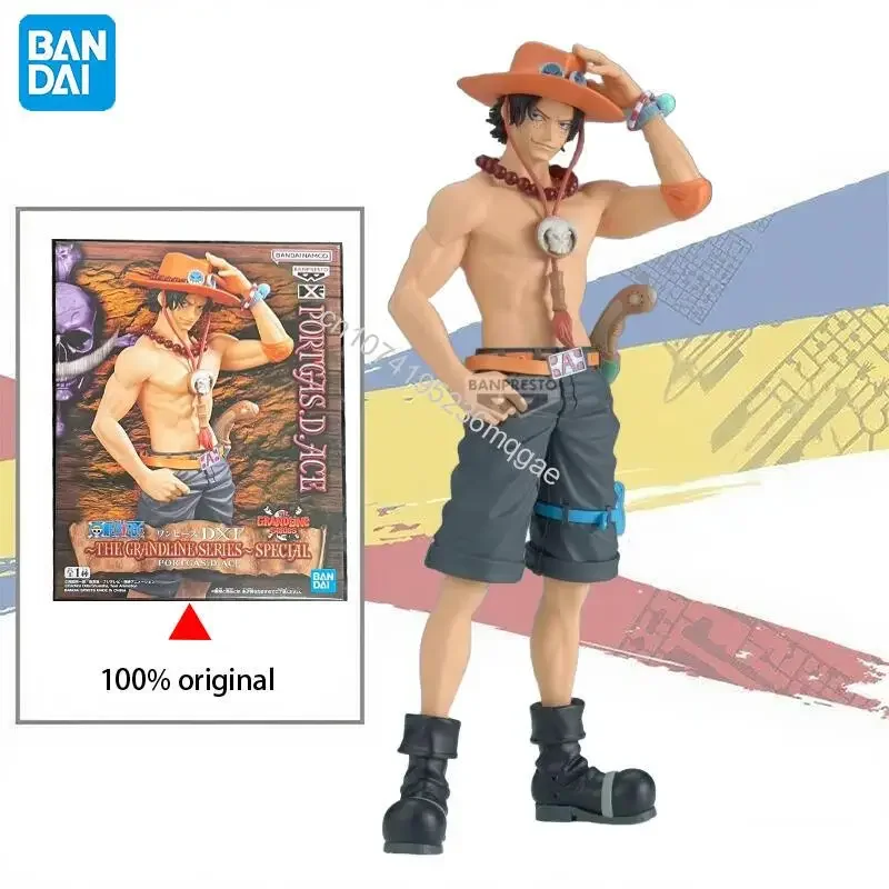 

In Stock BANDAI BANPRESTO One Piece THE GRANDLINE SERIES SPECIAL PORTGAS.D.ACE Anime Figure Model Collection Toys Ornaments