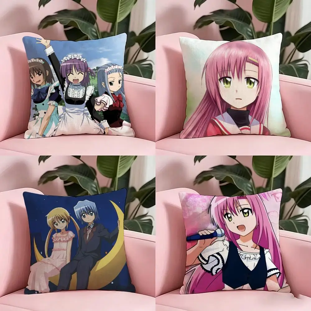 Anime Hayate the Combat Butler Cushion Cover Anti-dustmite Pillowcase Invisible zipper silky short plush Sofa cushion cover