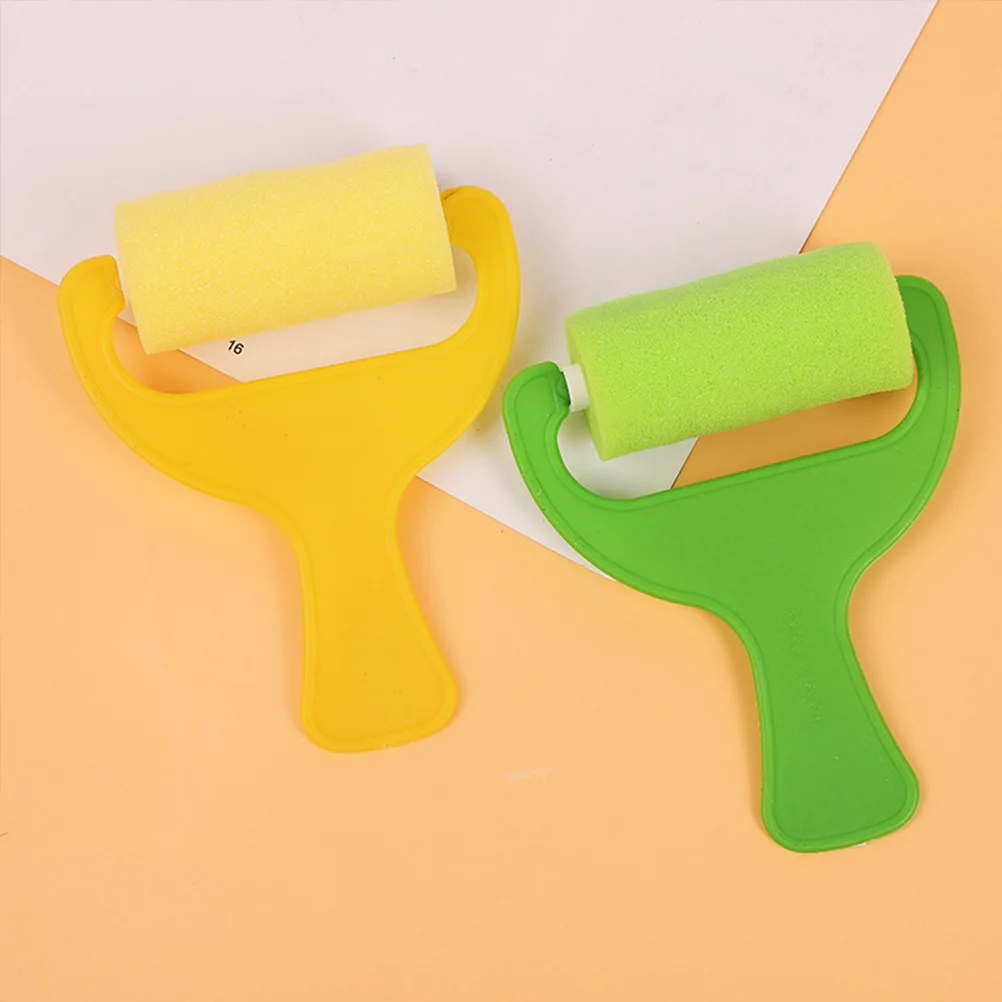12 Pcs Roller Brush Painting Sponges Craft Doodling Tool Drawing Child for DIY